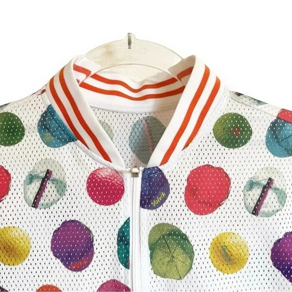 Volvic Golf Ball Print Mesh Jacket Men’s Size Small - Picture 3 of 8